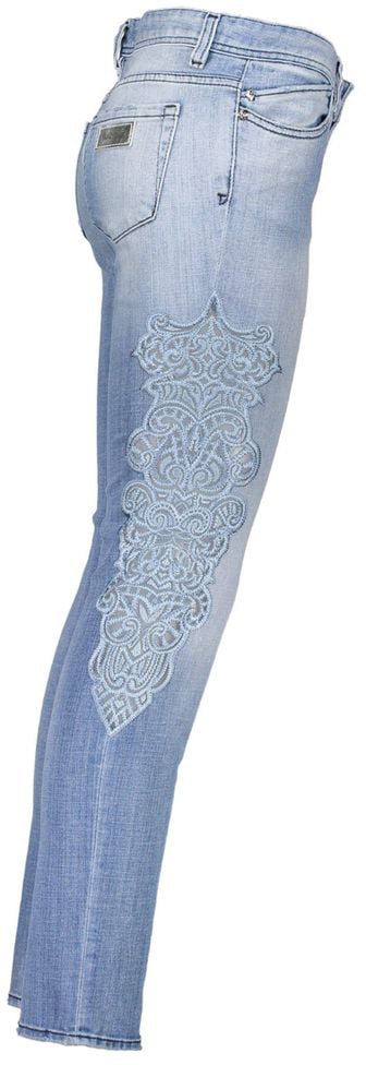 Just Cavalli Azzurro Cotton Women Jeans Blauw