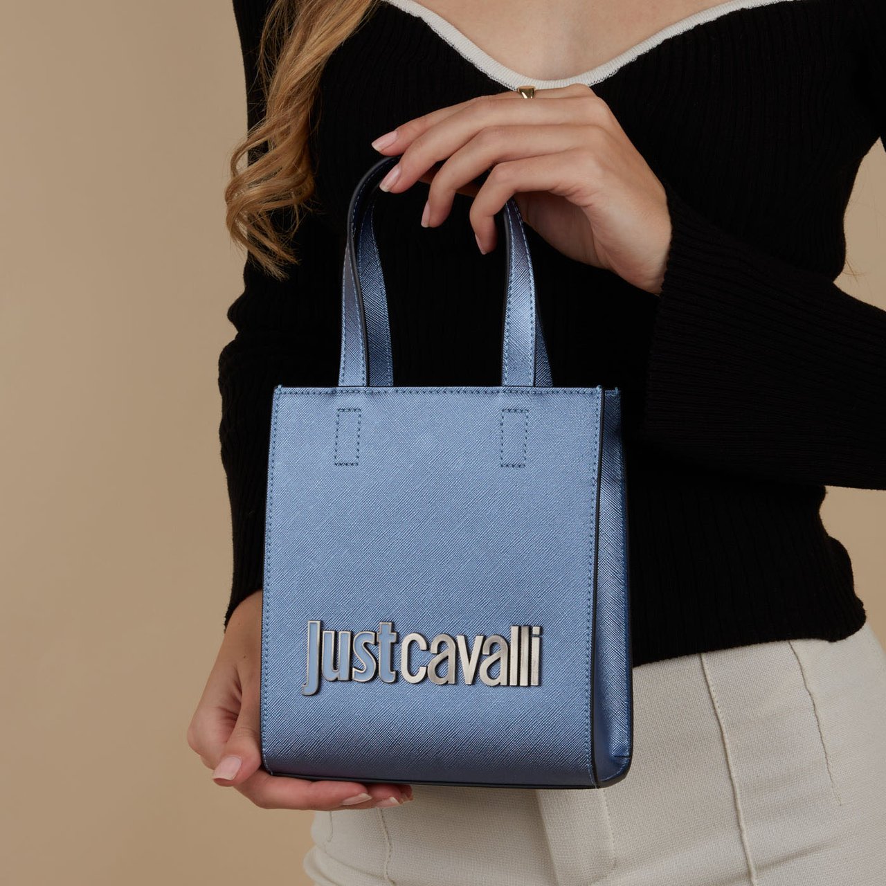 Just Cavalli Metal - Tas - Blauw Blauw