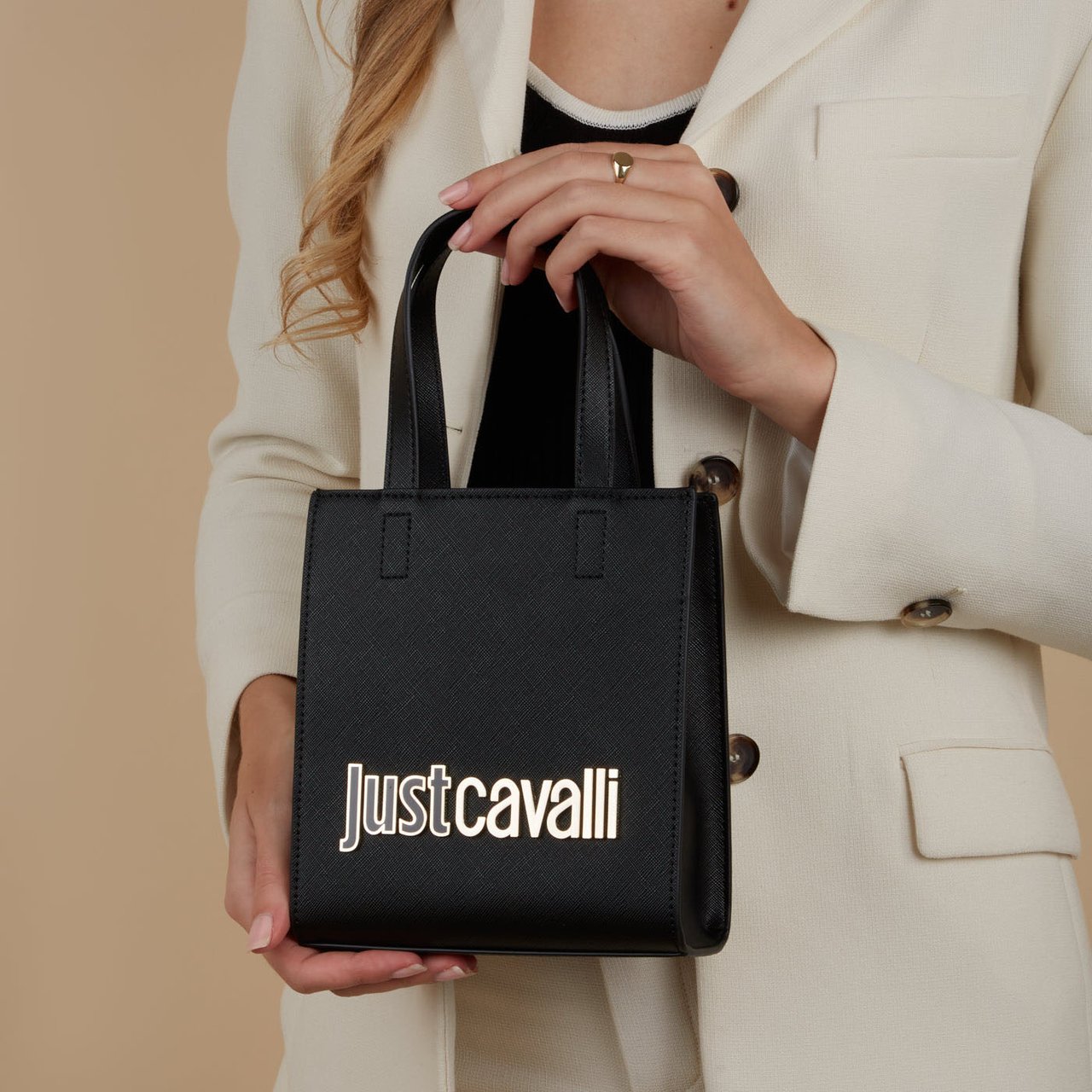 Just Cavalli Metal - Tas - Zwart Zwart