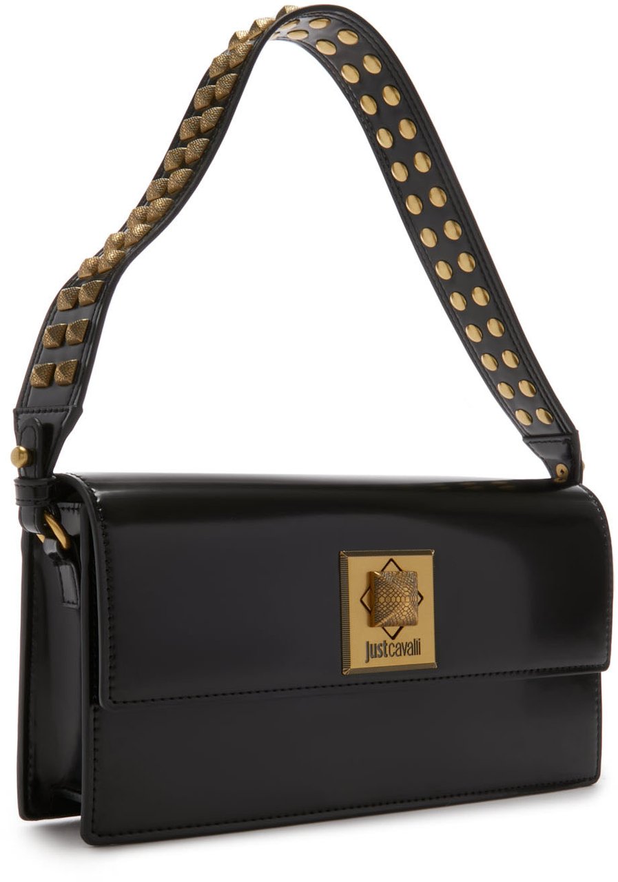 Just Cavalli Metal Studs - Tas - Zwart Zwart