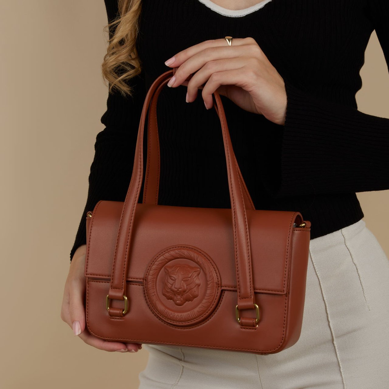Just Cavalli Tiger - Tas - Bruin Bruin