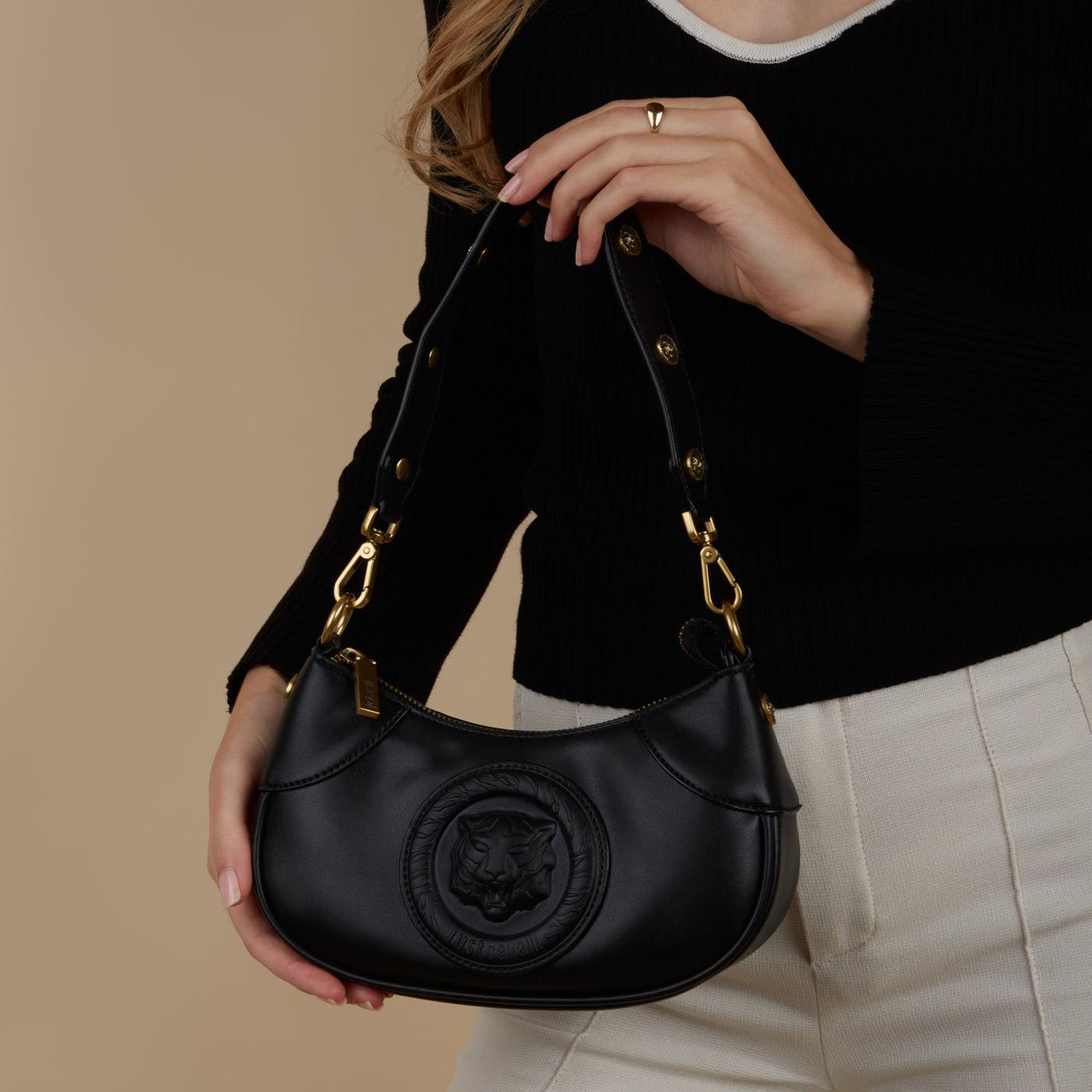 Just Cavalli Tiger - Tas - Zwart Zwart