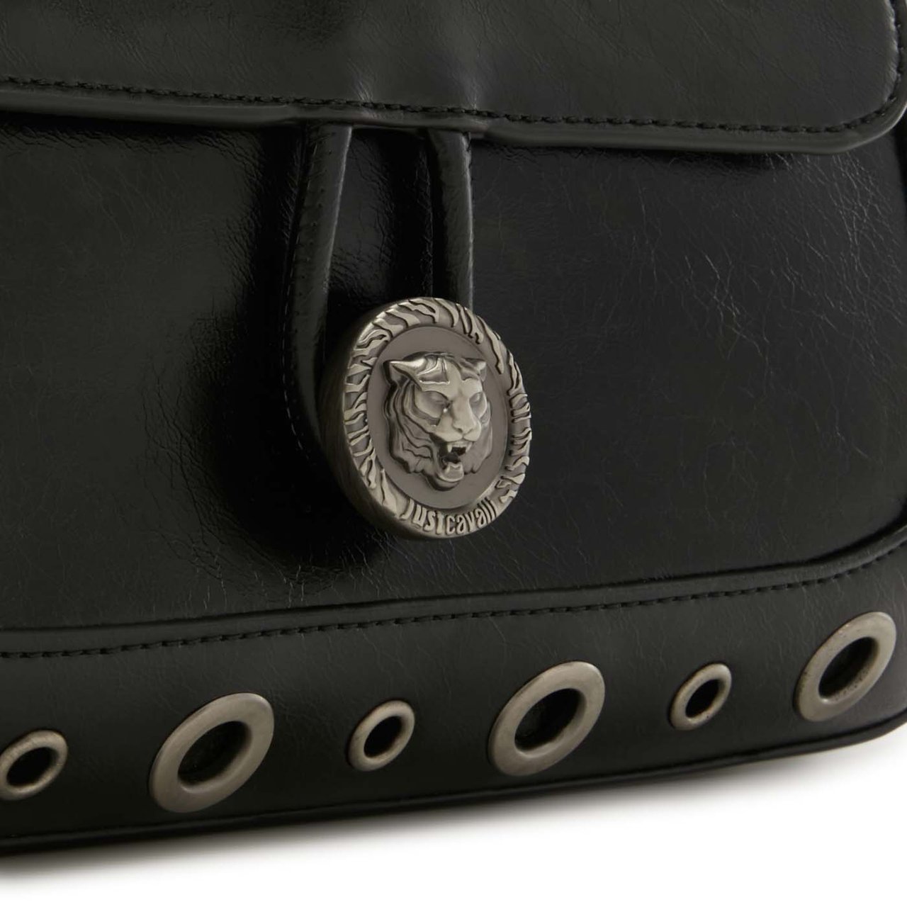 Just Cavalli Kunstleer Schoudertas Zwart
