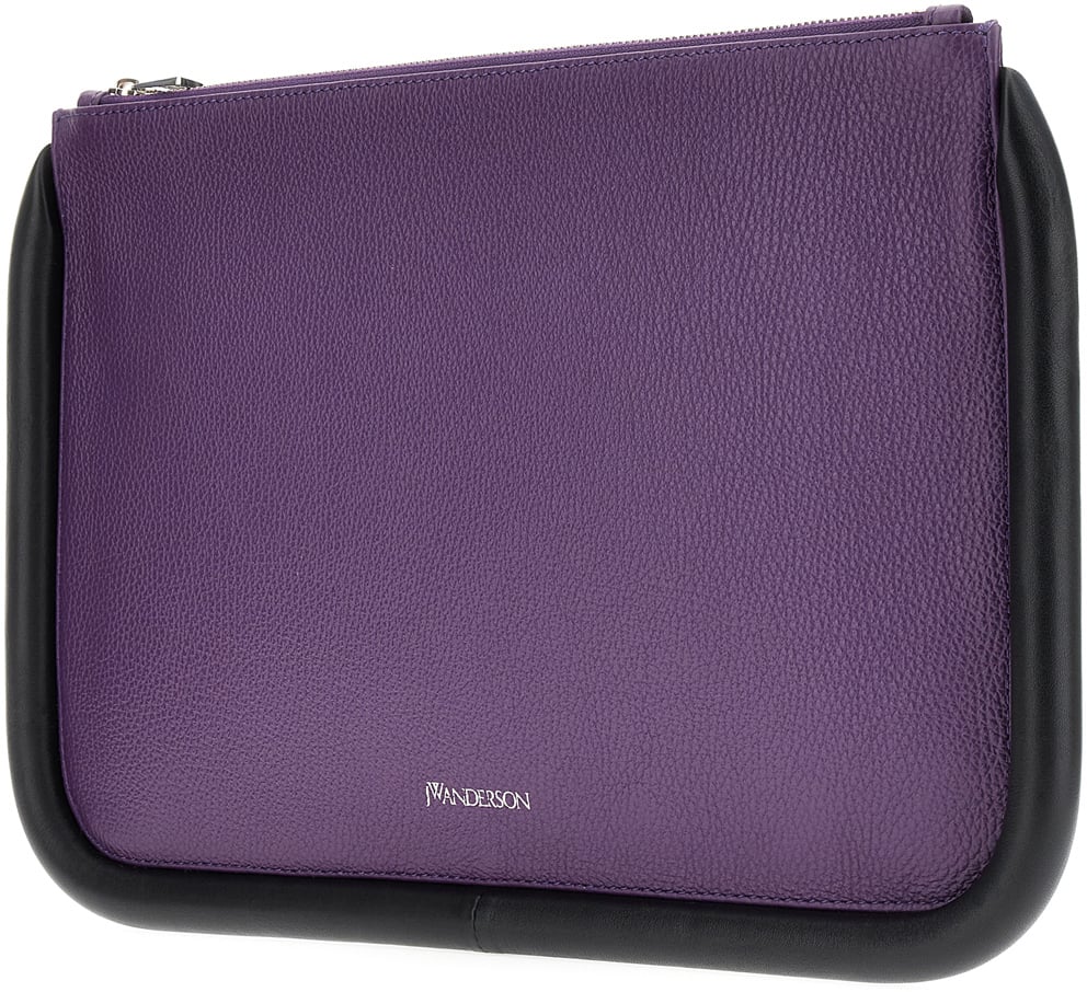 J.W. Anderson J.W. Anderson Purple leather large Bumper-Tube clutch Paars