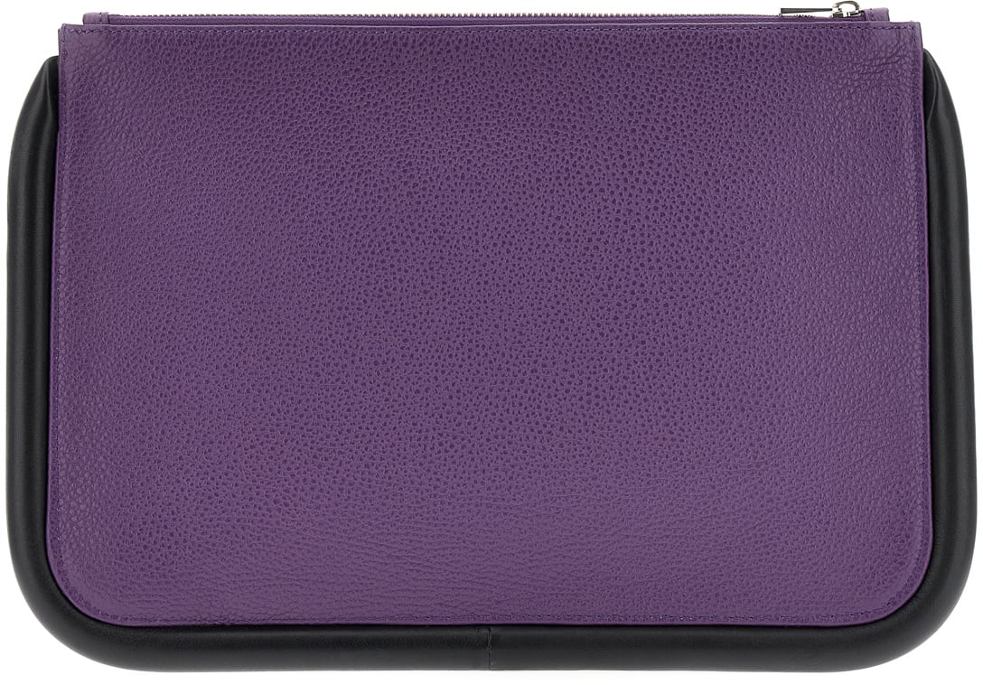 J.W. Anderson J.W. Anderson Purple leather large Bumper-Tube clutch Paars