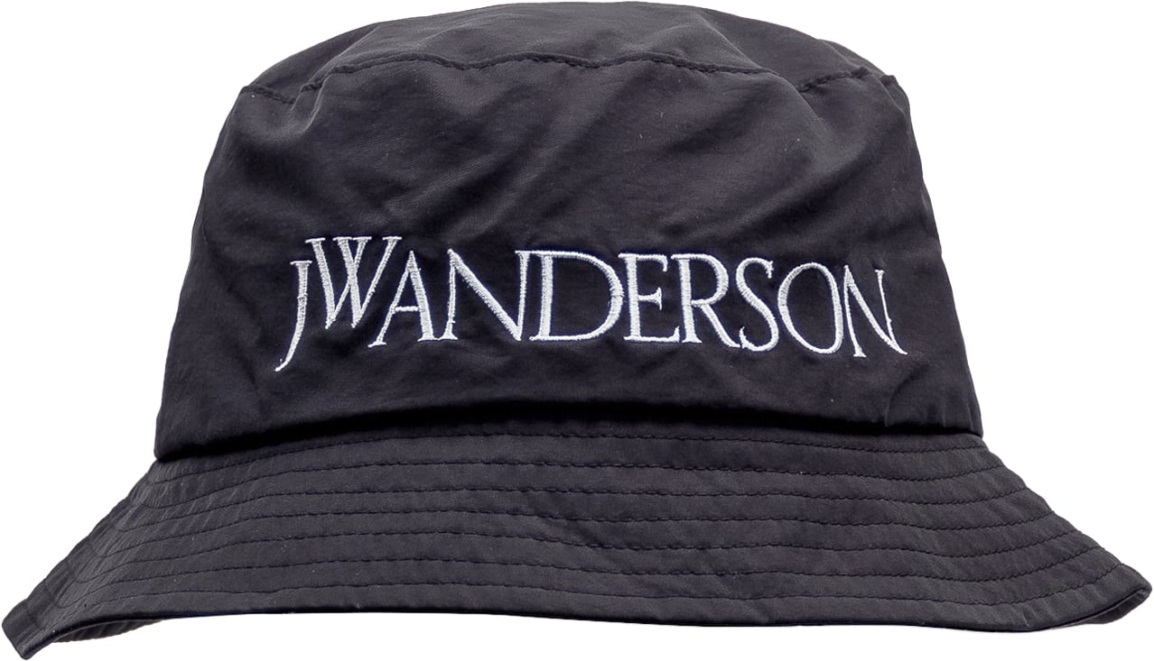 J.W. Anderson Cappello con Logo Zwart