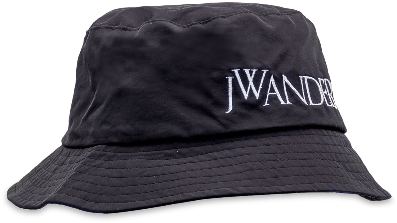 J.W. Anderson Cappello con Logo Zwart