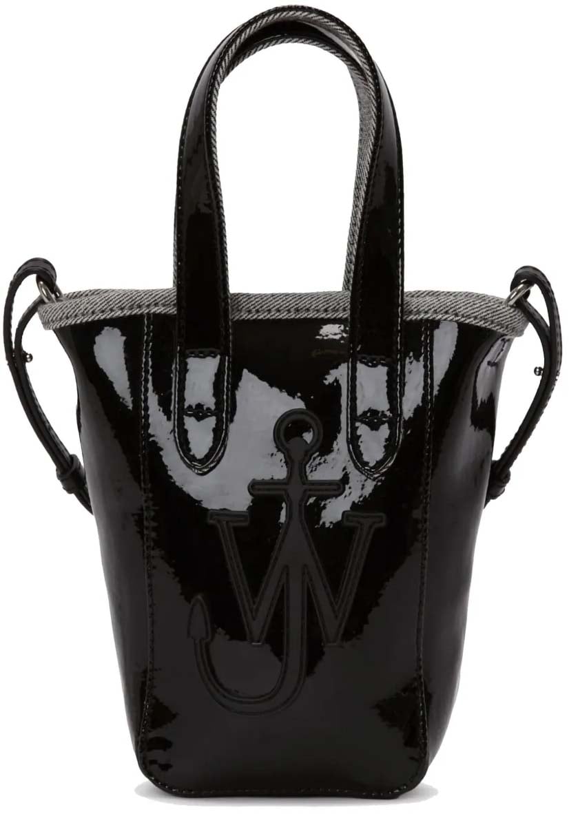 J.W. Anderson Belt Anchor Logo Mini Tote Bag Zwart