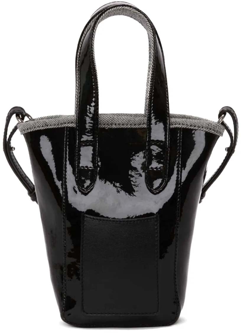 J.W. Anderson Belt Anchor Logo Mini Tote Bag Zwart