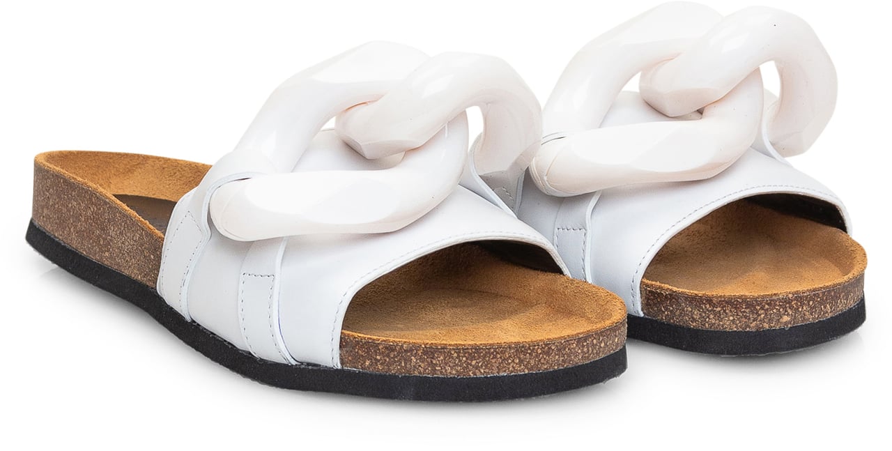 J.W. Anderson Sandalo Slide Chain Wit