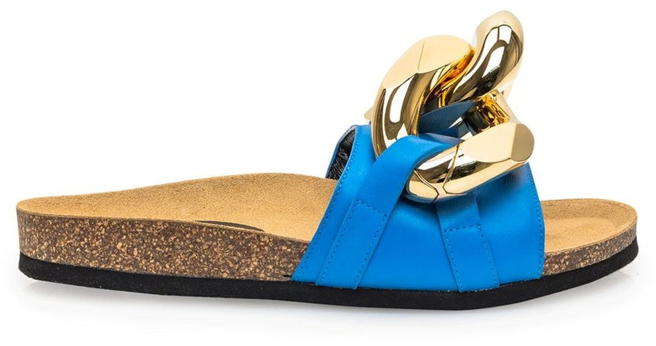 J.W. Anderson Jw Anderson Leather Flat Sandals Blauw