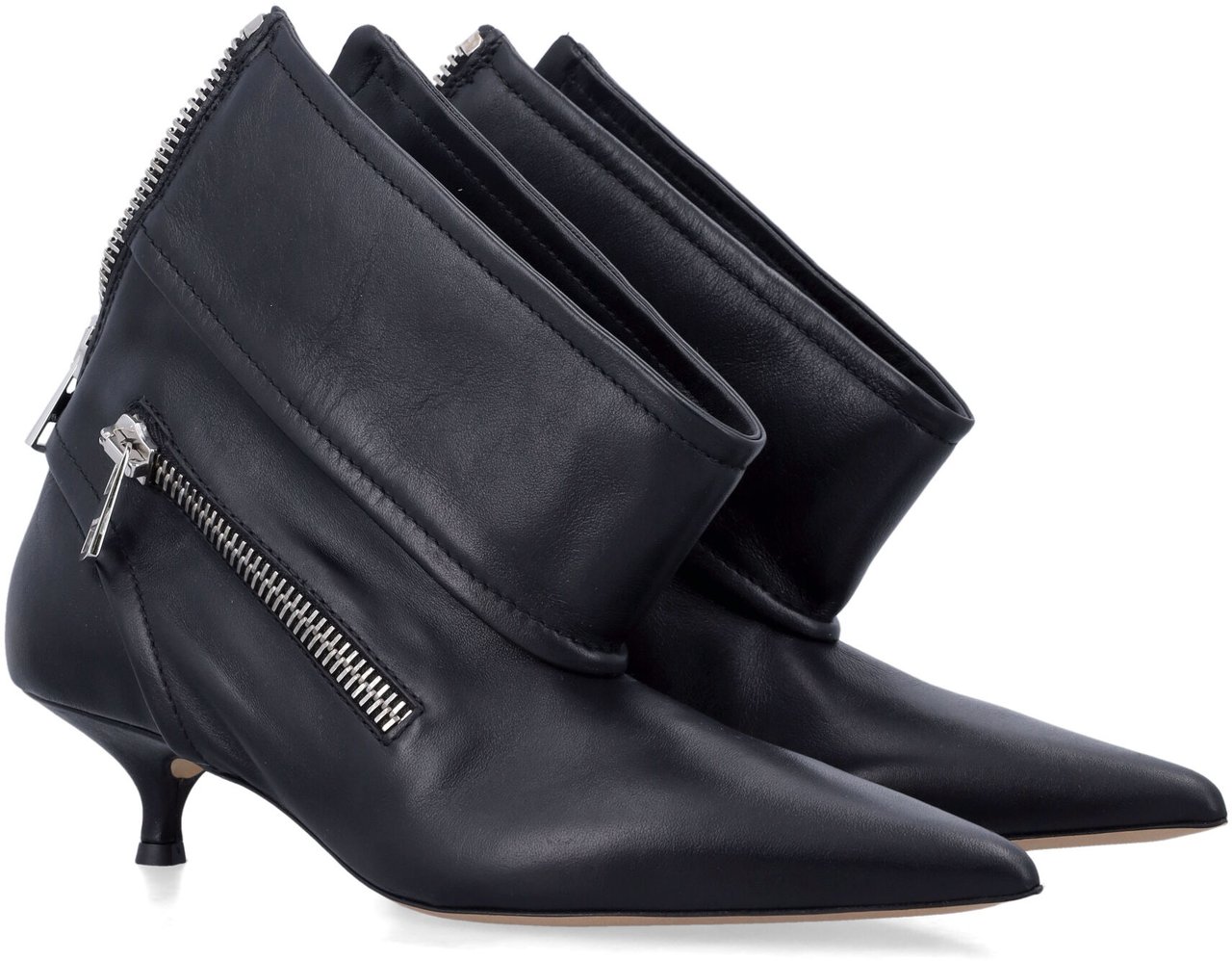J.W. Anderson Biker Kittrn Heel Nero Zwart