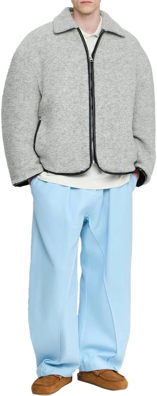 J.W. Anderson CONTRAST TRIM JACKET Grijs