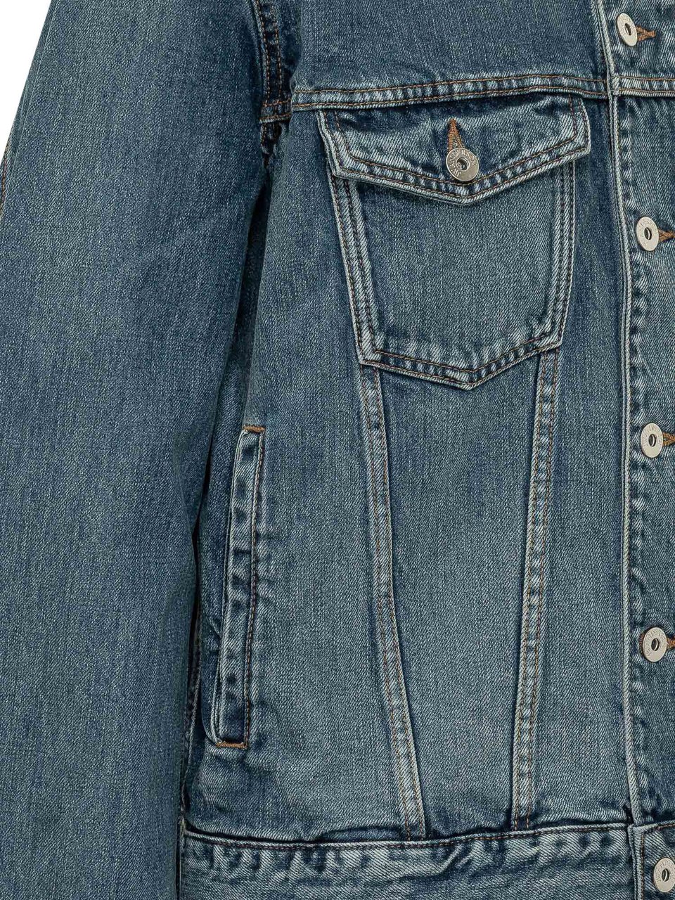 J.W. Anderson Giacca con Colletto a Coste e Tasche Applicate Blauw
