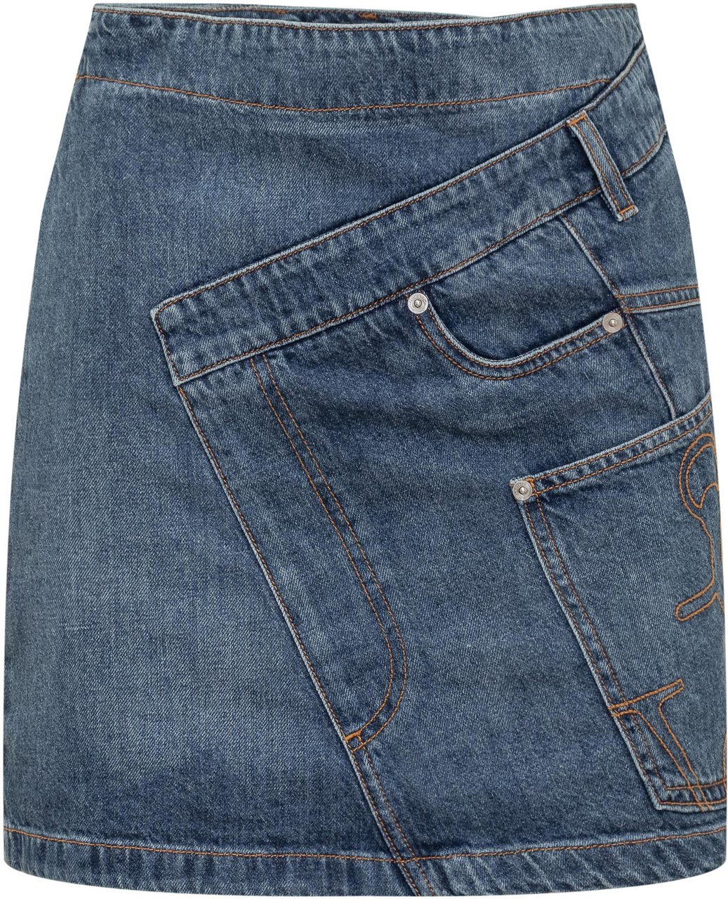 J.W. Anderson Mini Gonna Twisted Blauw