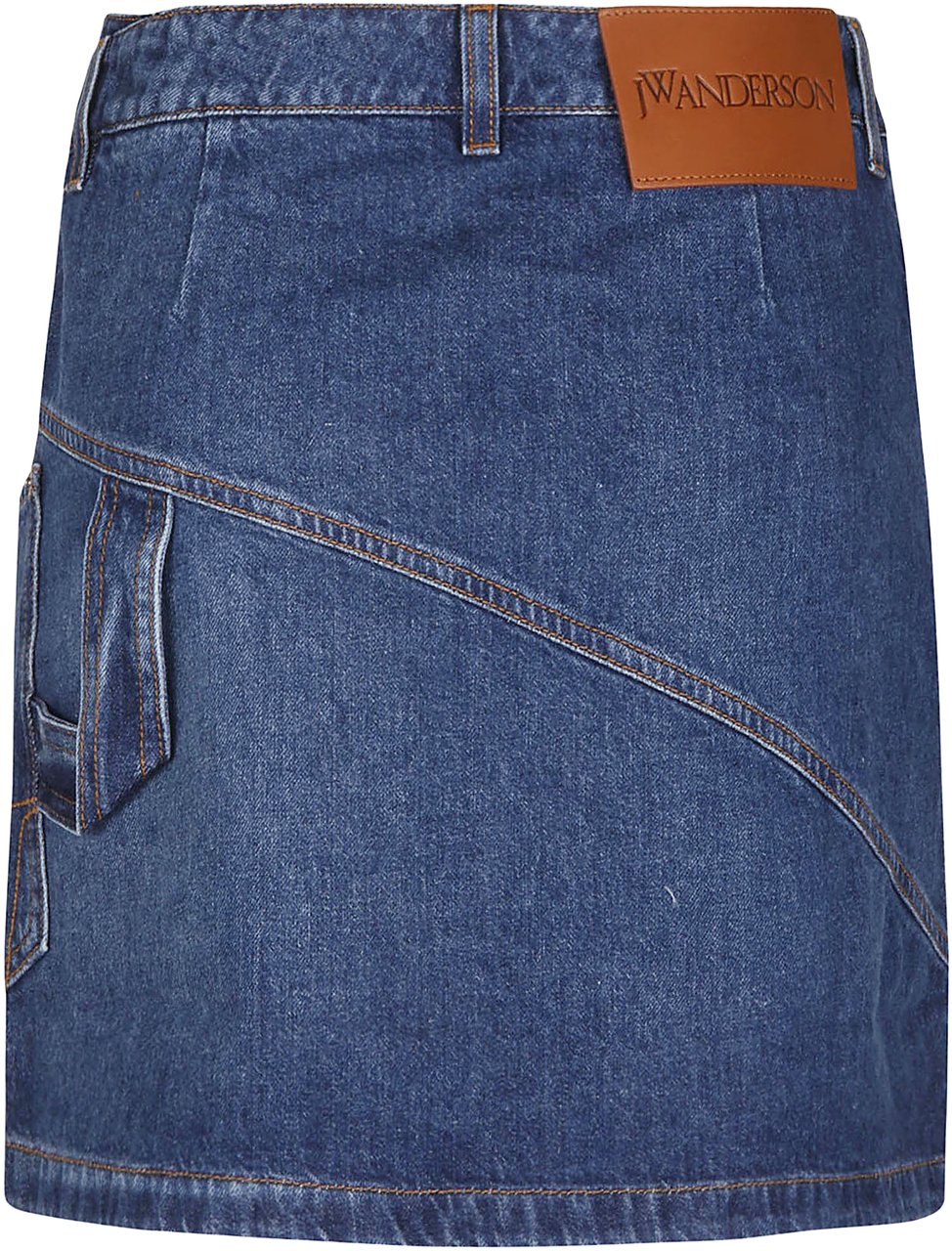 J.W. Anderson Twisted Mini Skirt Blue Blauw