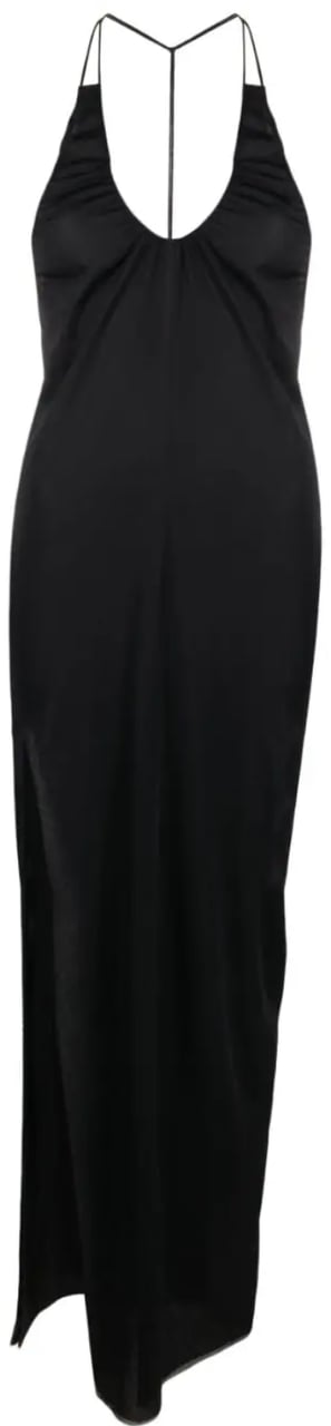 J.W. Anderson Halterneck Slit Dress - Black Zwart