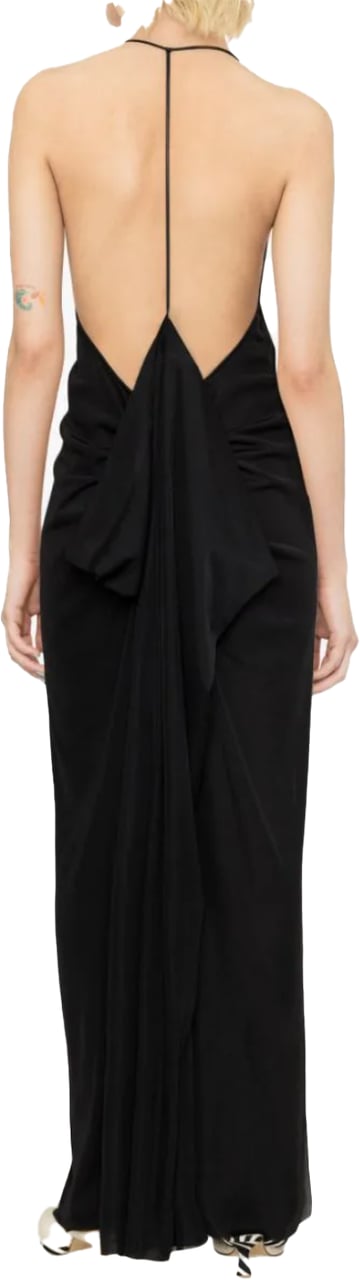 J.W. Anderson Halterneck Slit Dress - Black Zwart