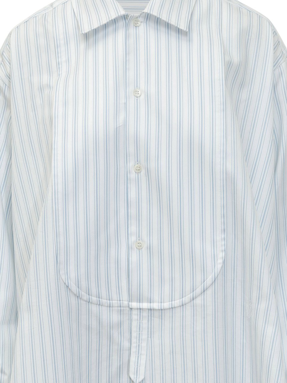 J.W. Anderson Abito Camicia Side Knot con Motivo a Righe Wit