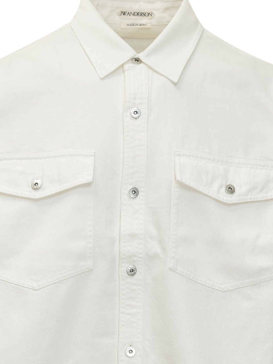 J.W. Anderson Camicia Oversize in Cotone Wit