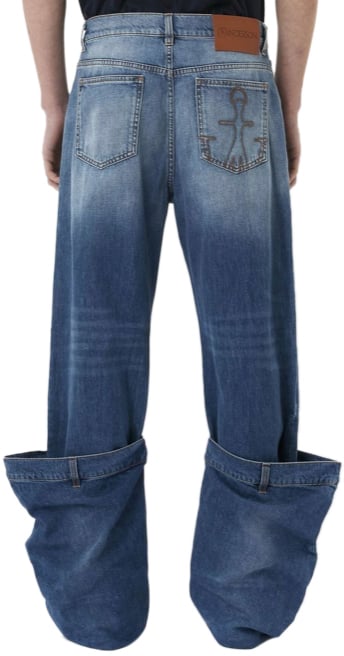 J.W. Anderson Bucket Jeans Light Blue Blauw