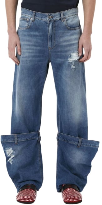 J.W. Anderson Bucket Jeans Light Blue Blauw