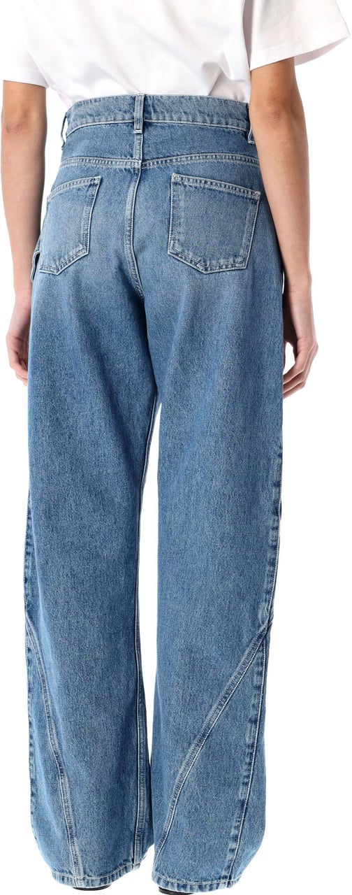J.W. Anderson Twisted Workwear Pant Blu Blauw