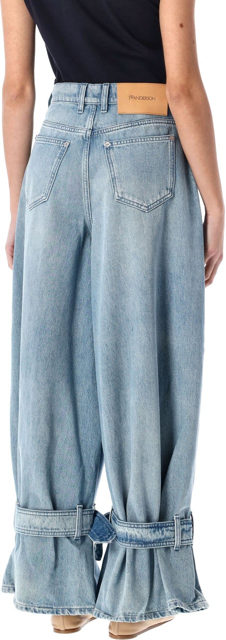 J.W. Anderson Buckled Cuff Denim Blu Blauw
