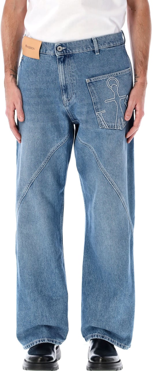 J.W. Anderson Twisted Worker Denim Blu Blauw