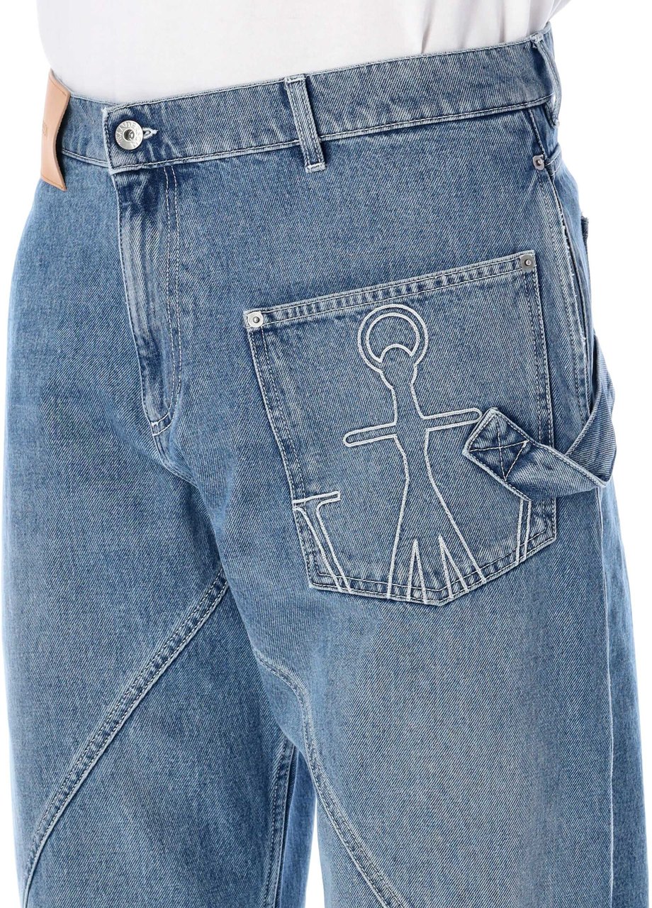 J.W. Anderson Twisted Worker Denim Blu Blauw