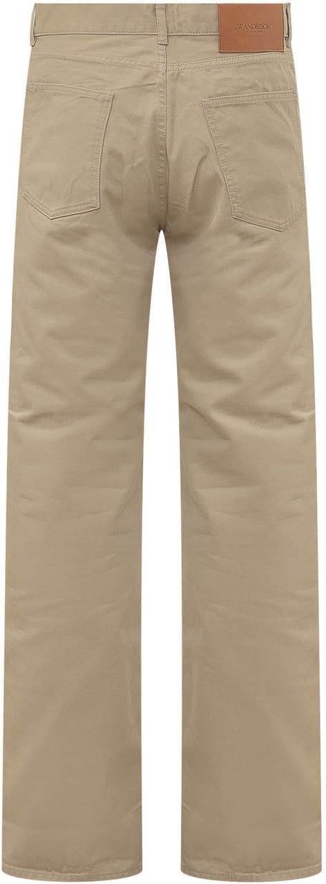 J.W. Anderson Jeans Straight Leg a Cinque Tasche Beige