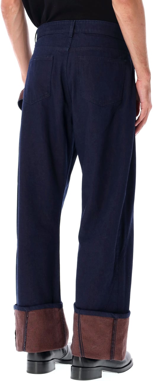 J.W. Anderson Twisted Worker Jeans Blue Blauw