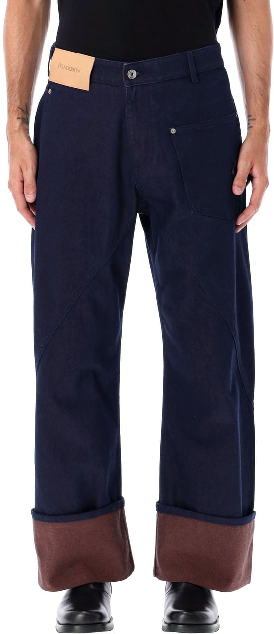 J.W. Anderson Twisted Worker Jeans Blue Blauw