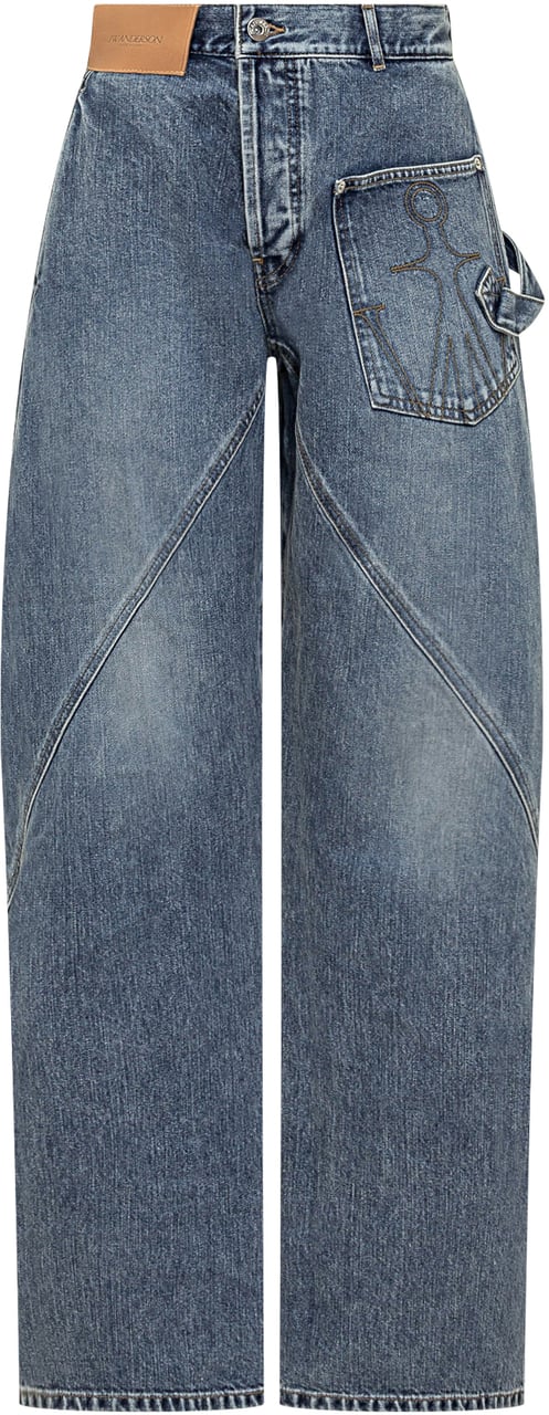 J.W. Anderson Jeans Workwear Twisted Blauw