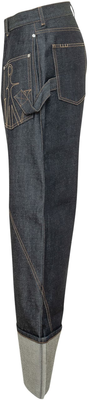 J.W. Anderson Jeans Workwear con Tasca Applicata Navy