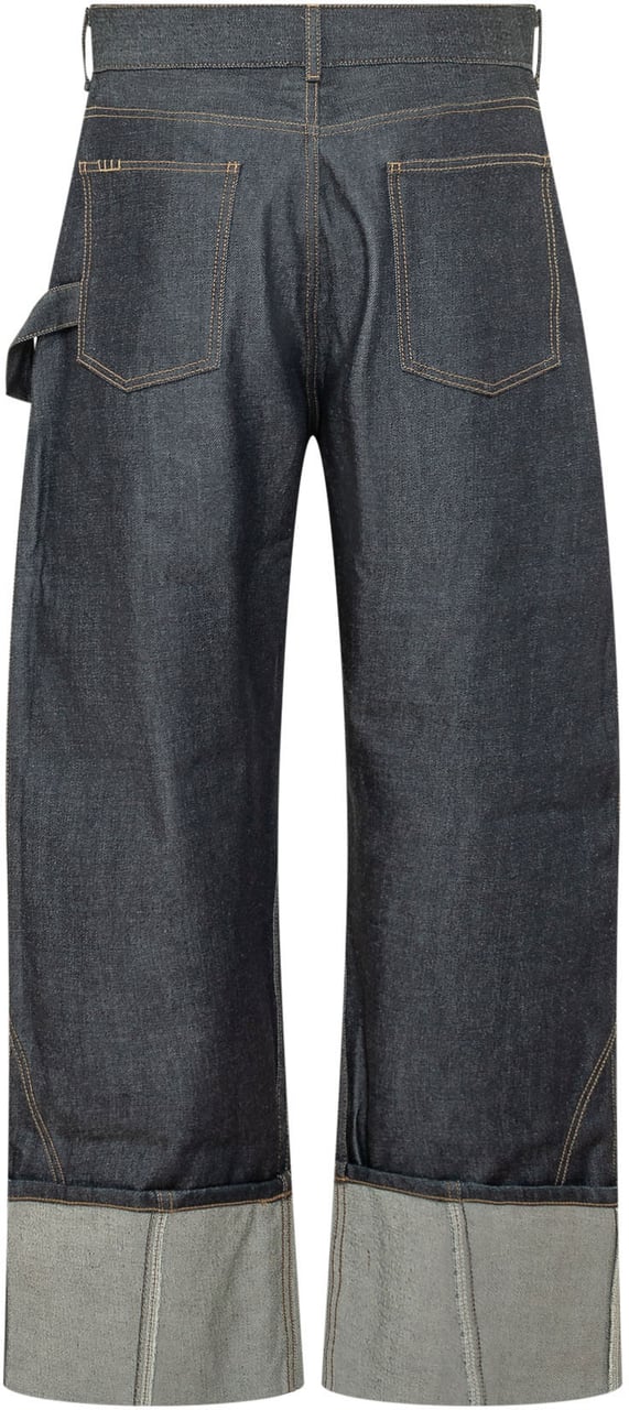 J.W. Anderson Jeans Workwear con Tasca Applicata Navy
