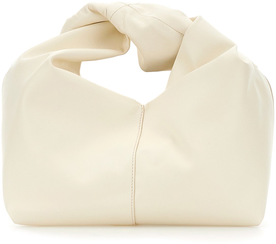J.W. Anderson J.W. Anderson Ivory leather mini Twister handbag Neutraal