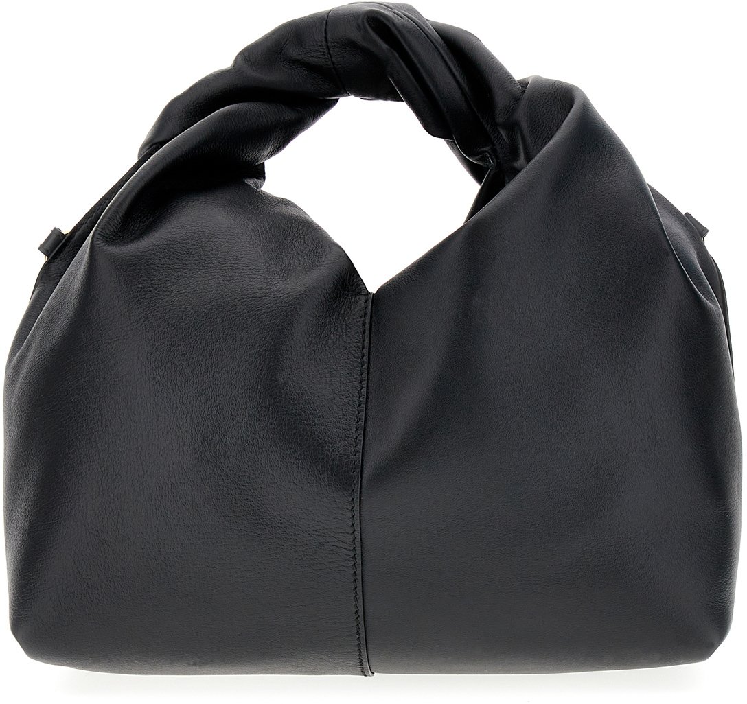 J.W. Anderson J.W. Anderson Black leather mini Twister handbag Zwart