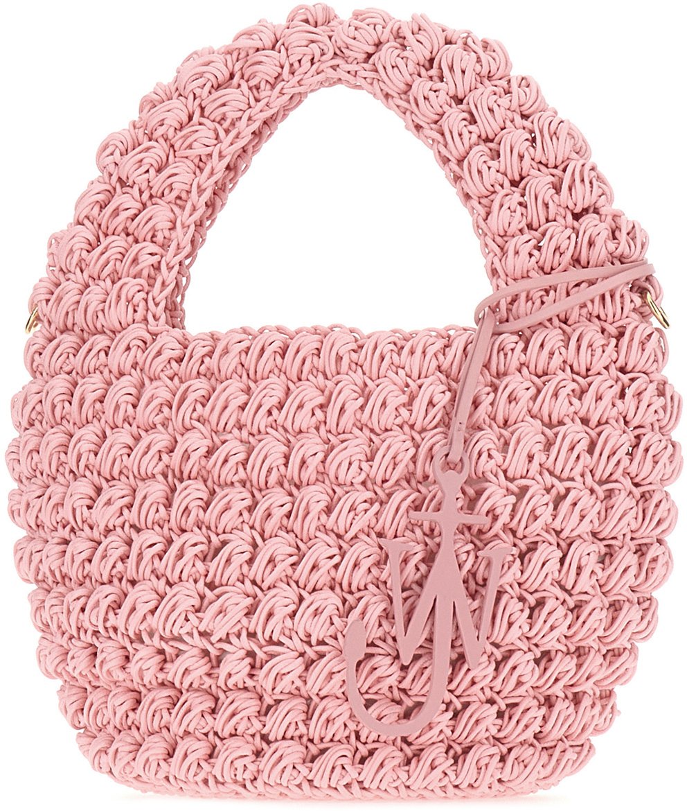 J.W. Anderson J.W. Anderson Pink crocheted cotton Popcorn bucket handbag Roze