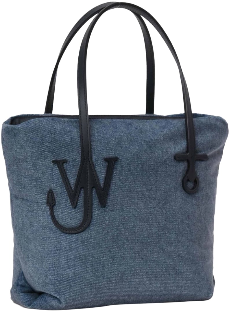 J.W. Anderson Small Puffy Anchor Logo Tote Bag Blauw