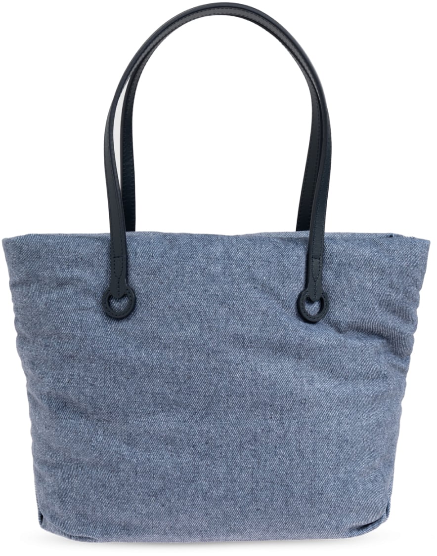 J.W. Anderson Small Puffy Anchor Logo Tote Bag Blauw