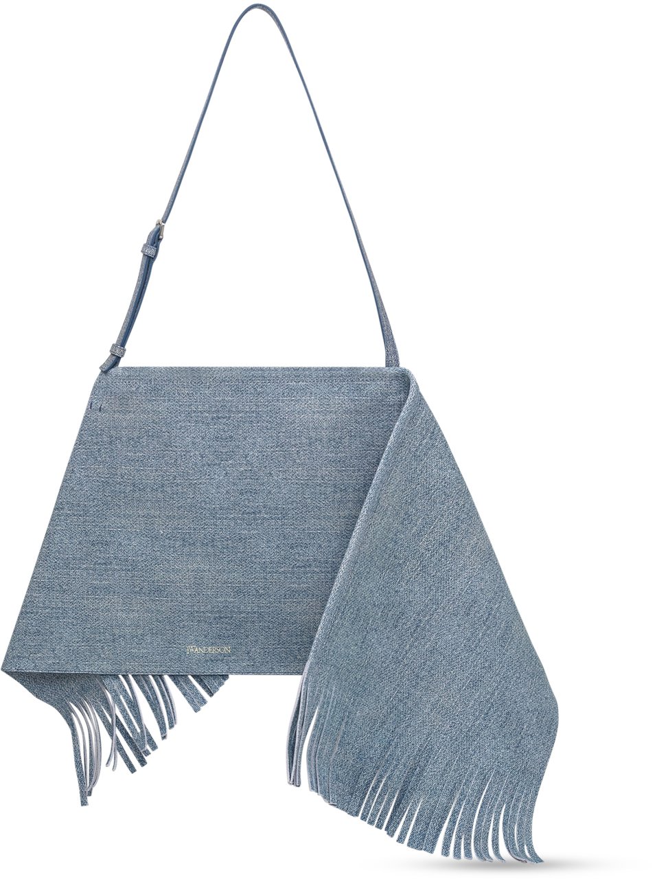 J.W. Anderson Borsa a tracolla in camoscio blu Blauw