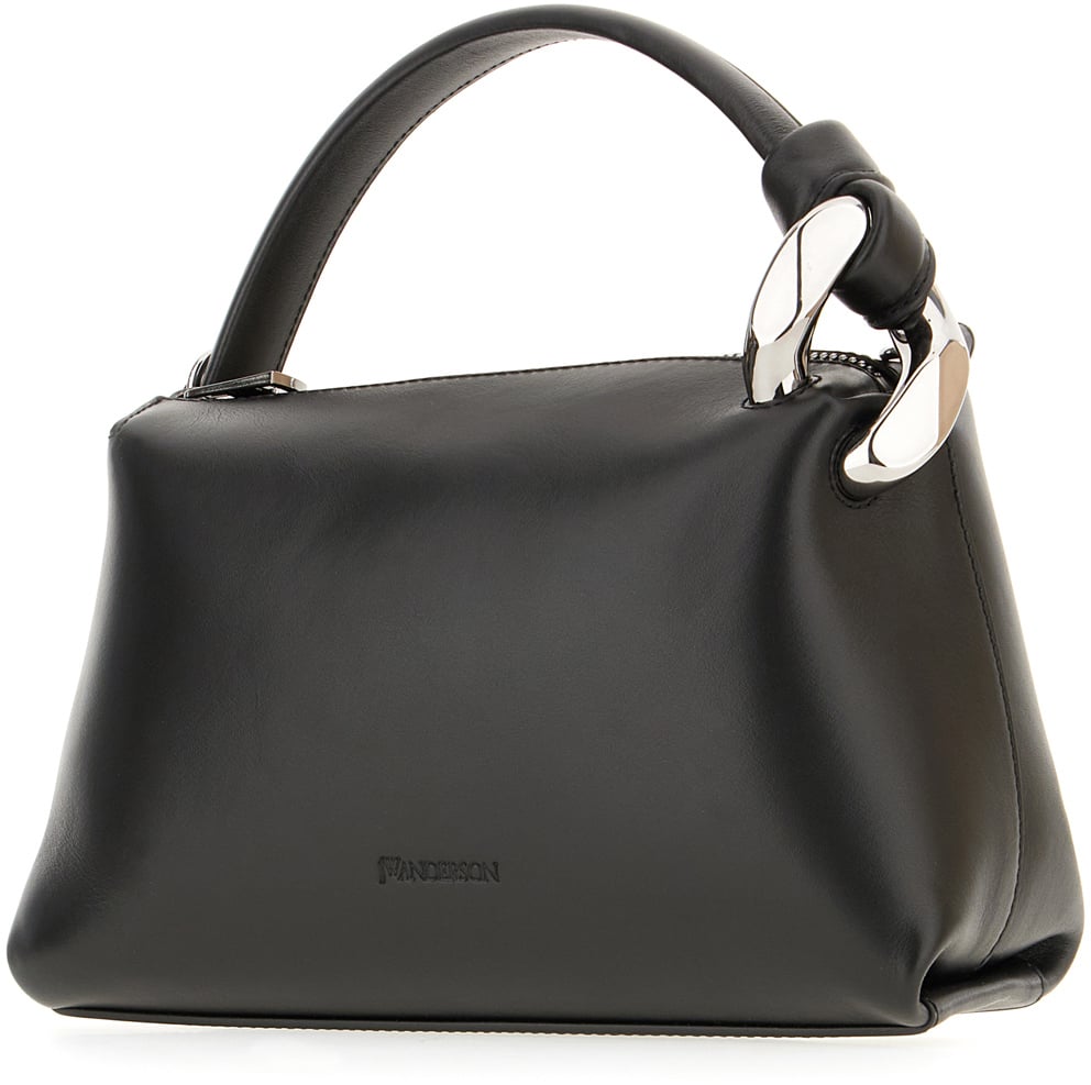 J.W. Anderson J.W. Anderson Black leather small Corner handbag Zwart