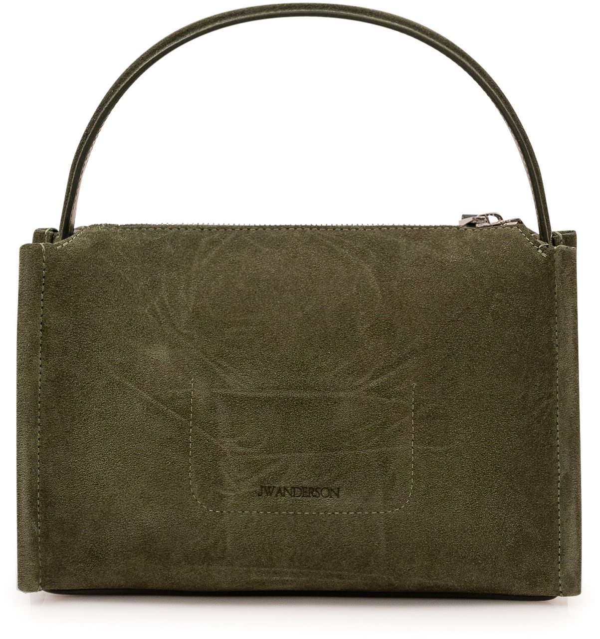 J.W. Anderson Borsa Loafer con Manico Donkergroen