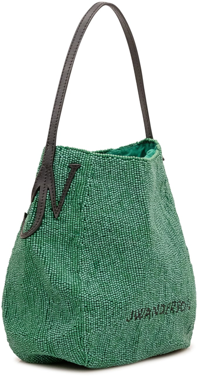J.W. Anderson Borsa Small Bulb con Perline Groen