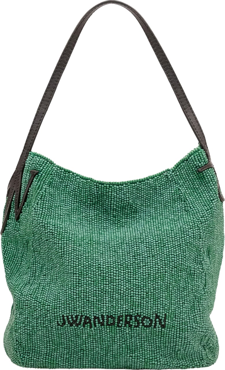 J.W. Anderson Borsa Small Bulb con Perline Groen