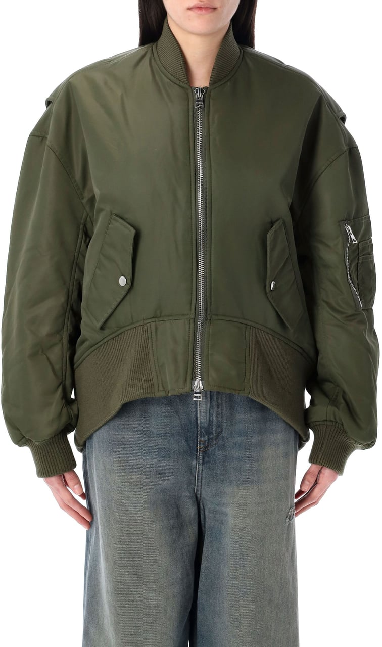 J.W. Anderson Oversized Cuverd Bomber Verde Groen