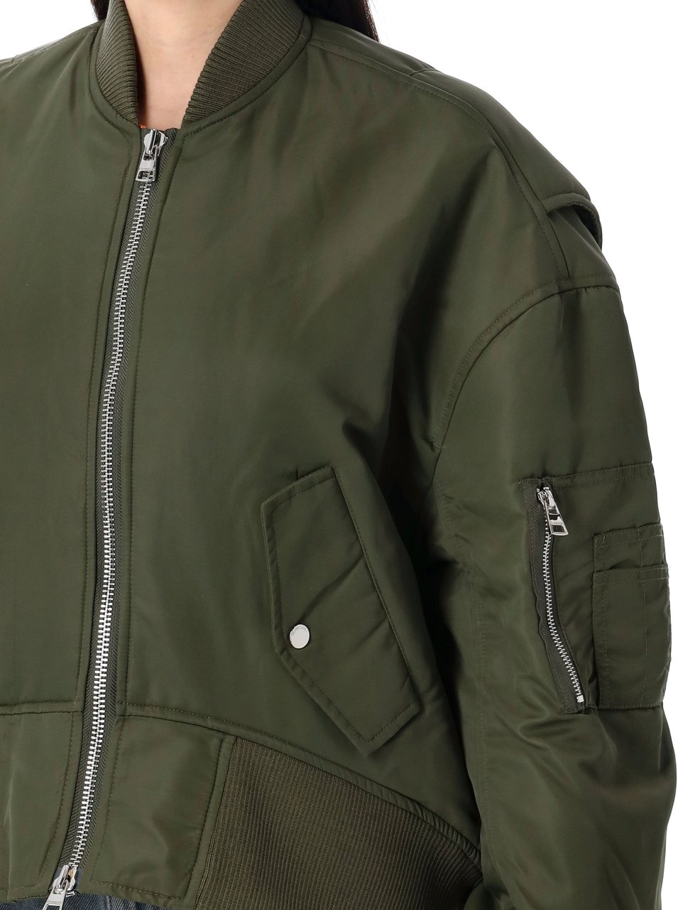 J.W. Anderson Oversized Cuverd Bomber Verde Groen