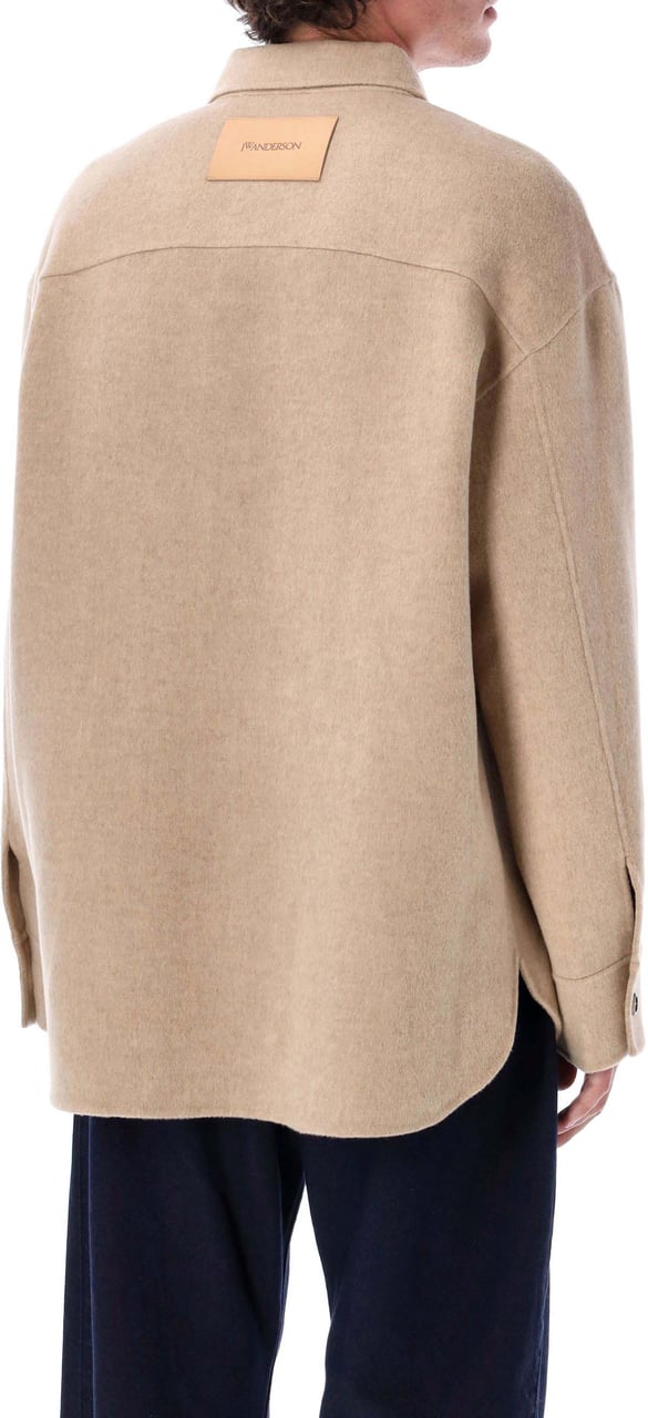 J.W. Anderson Oversized Shirt Jacket Clay Melange Beige