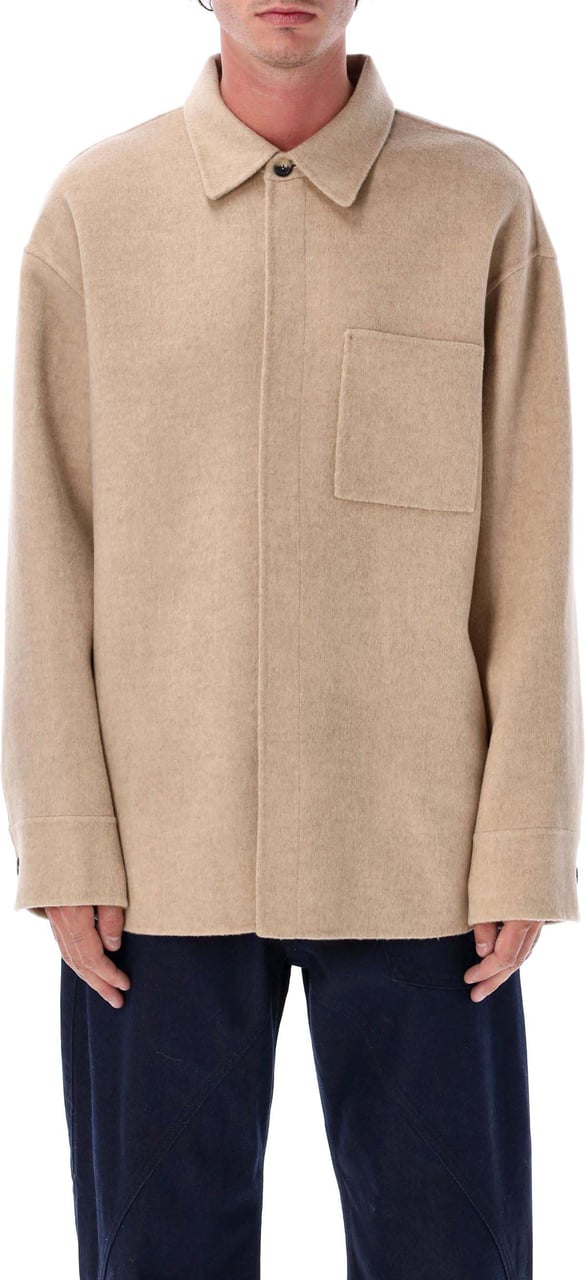 J.W. Anderson Oversized Shirt Jacket Clay Melange Beige